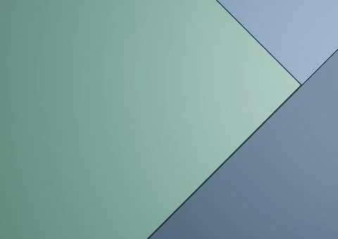 Top view 3D render of minimal colorful light, pastel turquoise, blue and gray 스톡 일러스트