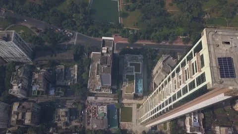 Top view of The 42 - Drone shot Stock Footage 155067870