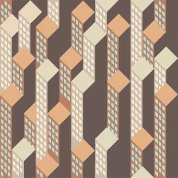 Top view on abstract houseblocks vector background Stock Illustration