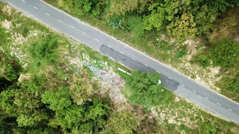 Top view. Aerial view forest from a drone Stock Footage 94585112