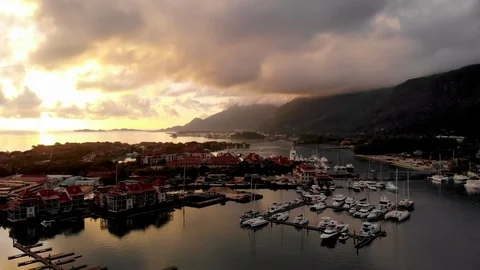 Top view from the air in Seychelles. Stock Footage 102051804