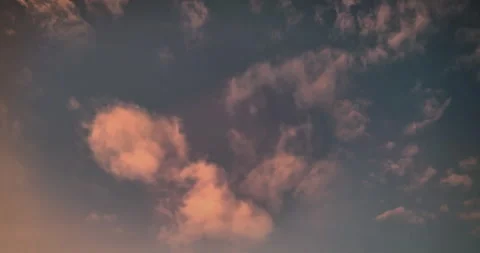 Top view by airplane of white clouds on sunset, holidays concept with panorama Stock Footage 270910870