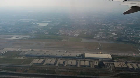 Top view of the airport Stock Footage 237157899