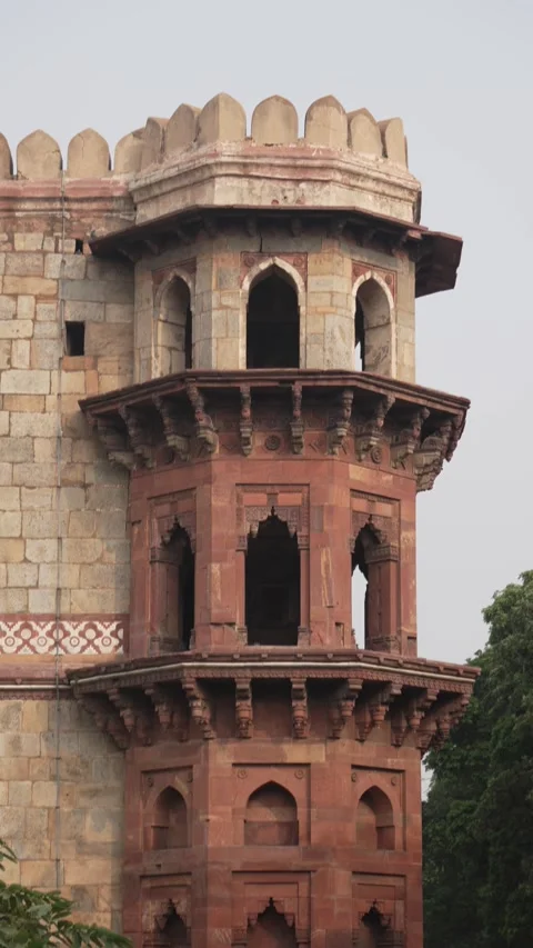 Top View of Ancient Fort Dome Architecture in India Stock Footage 323099373