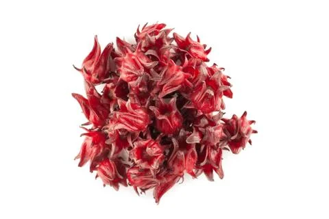Top view angle of red roselle Stock-Fotos