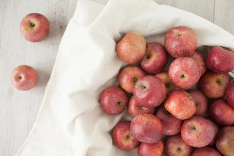 Top View Of Apples Фото