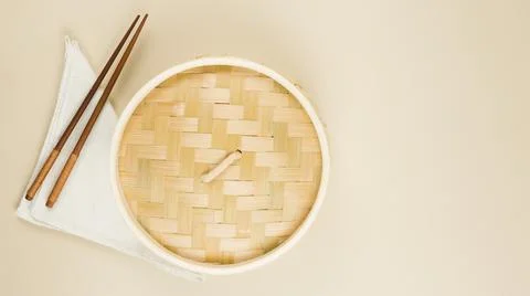 Top view asian tableware 1. High quality and resolution beautiful photo concept Stock Photos