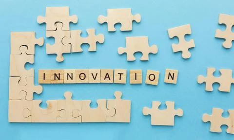 Top view assortment with innovation elements Stock Illustration