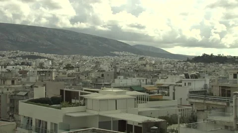 Top view of Athens,Greece 動画素材 46980373