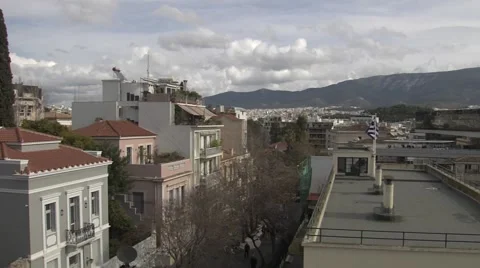 Top view of Athens,Greece 動画素材 46980400