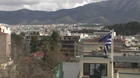 Top view of Athens,Greece 動画素材 46980508