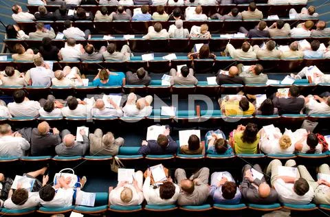 Top view at audience Stock Photos