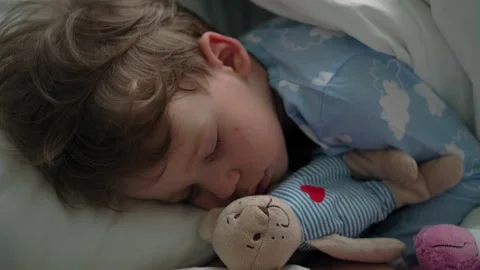 Top view authentic cute caucasian little preschool siblings baby boy and girl in Stock Footage 153100957