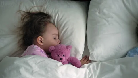 Top view authentic cute caucasian little preschool siblings baby boy and girl in Stock Footage 153781435