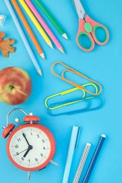 Top view back to school concept Foto stock