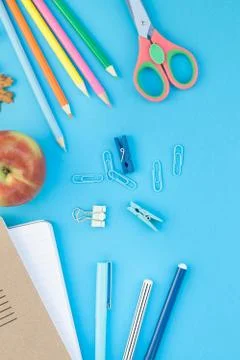 Top view back to school concept Stock Photos