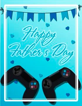 Top view of a background with joystick for the game. The inscription is the Stock Illustration