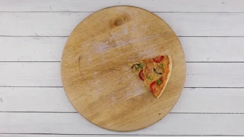 Top view of baking vegetables pizza Stock Footage 81801345