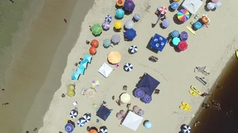 Top View of Barra do Una, Brazil Video stock 60581172