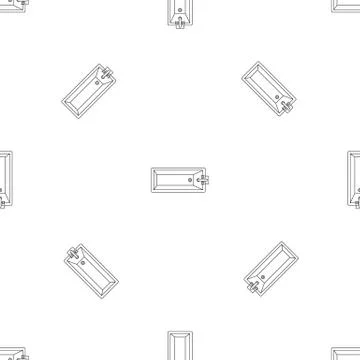 Top view bathtube pattern seamless Stock Illustration