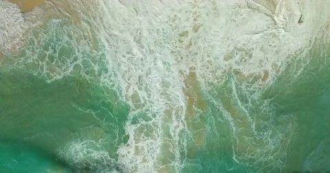 Top view beach aerial view form drone camera high quality Stock Footage 277239961
