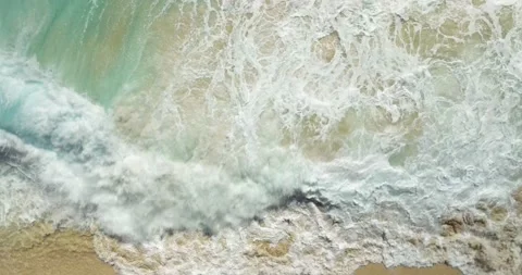 Top view beach aerial view form drone camera high quality Stock Footage 277560046