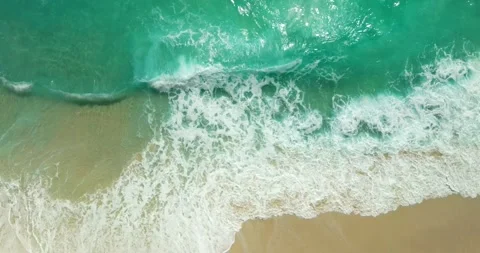 Top view beach aerial view form drone camera high quality Stock Footage 277560220