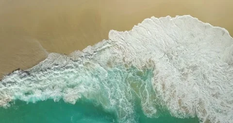 Top view beach aerial view form drone camera high quality Stock Footage 277560383