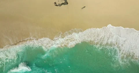 Top view beach aerial view form drone camera high quality 스톡 동영상 277925535