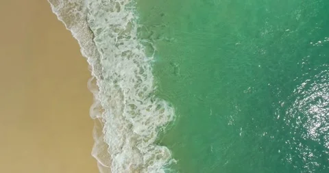 Top view beach aerial view form drone camera high quality Stock Footage 278014494