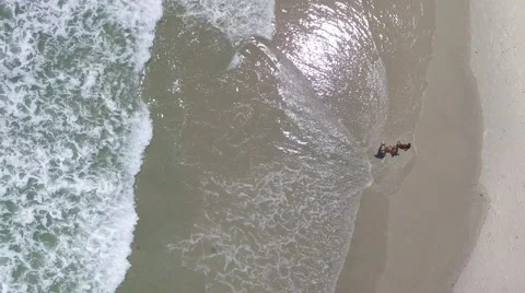 Top View of Beach in Brazil Stock Footage 60222908