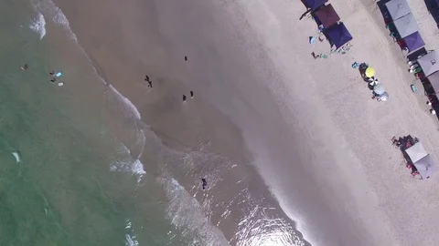 Top View of a Beach Stock Footage 71173609