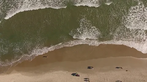 Top View of Beach Stock Footage 73121021