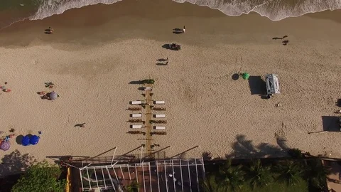 Top View of Beach Stock Footage 73122527