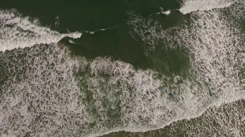 Top View of Beach Stock Footage 73123691