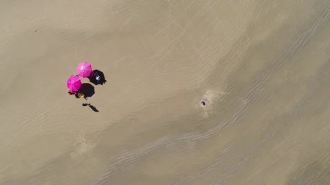 Top View of a Beach Stock Footage 77978000