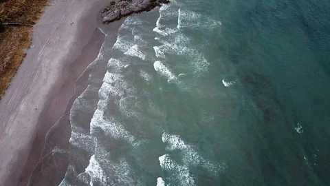 Top view Beach Stock Footage 94686814