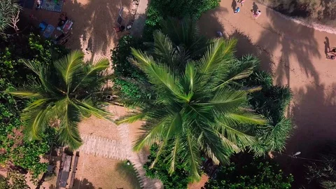 Top view on the beach Stock Footage 107859418