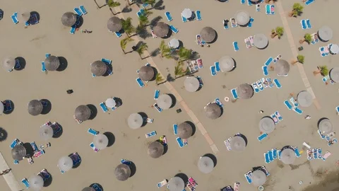 Top view of beach resort Stock Footage 93769265