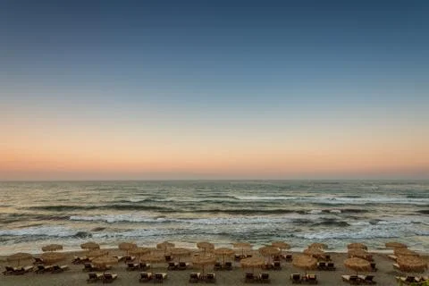 Top view of beach at summer Stock Photos