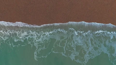 Top view of a beach in the sunset Stock Footage 303289460