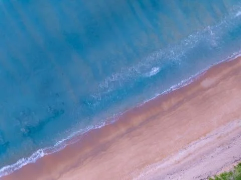 Top view Beach waves background, Natural background, photo sea waves textur.. Stock Photos