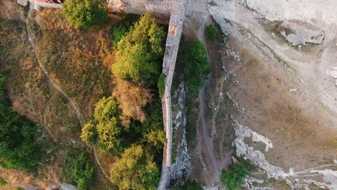 Top view of the beautiful ancient gate. the middle ages Stock Footage 125293180