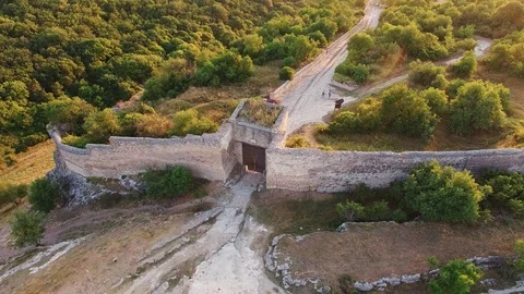 Top view of the beautiful ancient gate. the middle ages Stock-Footage 125293199