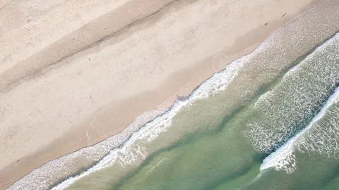 Top view of beautiful beach. Stock Footage 119299541