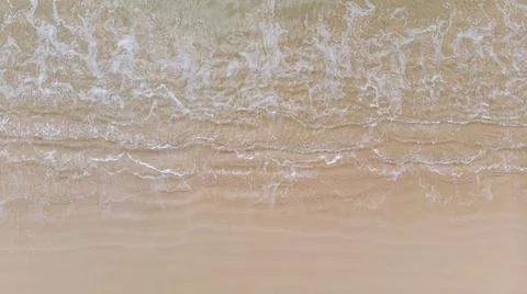 The top view of a beautiful beach. Stock Photos