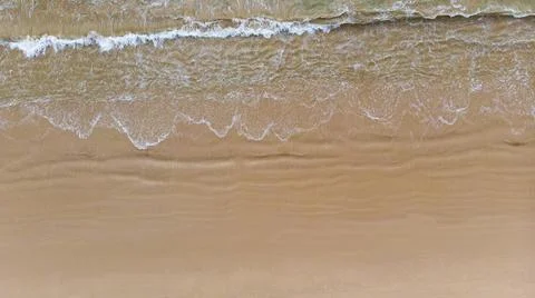 The top view of a beautiful beach. Stock Photos