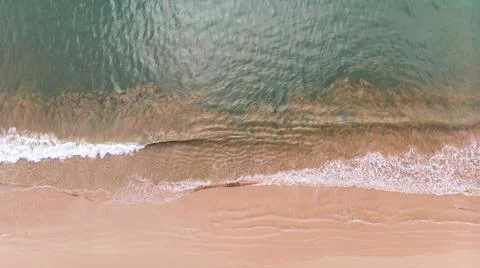 The top view of a beautiful beach. Stock Photos