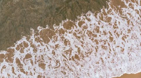 The top view of a beautiful beach. Stock-Fotos