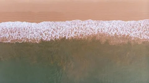 The top view of a beautiful beach. Foto stock